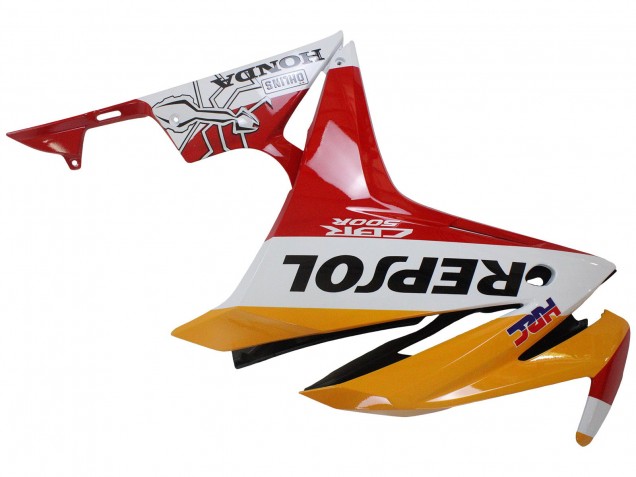 Purchase 2016-2018 Yellow White Red Repsol HRC Honda CBR500R Motorcycle Fairings UK Purchase 2016-2018 Yellow White Red Repsol HRC Honda CBR500R Motorcycle Fairings UK