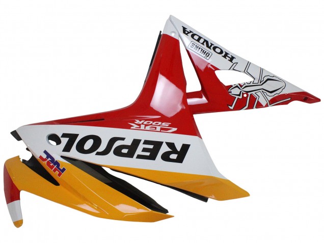 Purchase 2016-2018 Yellow White Red Repsol HRC Honda CBR500R Motorcycle Fairings UK Purchase 2016-2018 Yellow White Red Repsol HRC Honda CBR500R Motorcycle Fairings UK