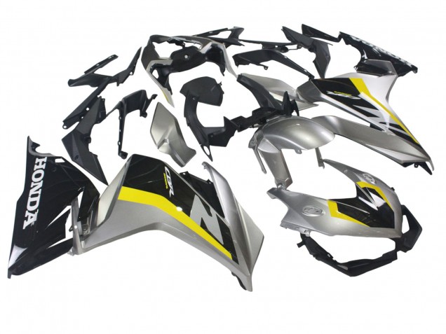 Purchase 2022-2023 Silver Yellow Glossy Black Honda CBR500R Motorcycle Fairings UK