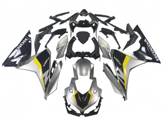 Purchase 2022-2023 Silver Yellow Glossy Black Honda CBR500R Motorcycle Fairings UK