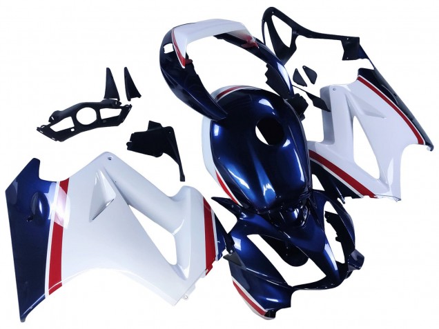 Purchase 2002-2013 White Red Dark Blue Honda VFR 800 Motorcycle Fairings UK