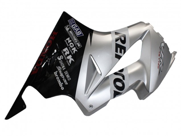 Purchase 2002-2013 Silver Glossy Black Repsol Honda VFR 800 Motorcycle Fairings UK