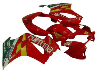 Purchase 2002-2013 Red Yellow Green Fortuna Castrol Valsir 33 Honda VFR 800 Motorcycle Fairings UK
