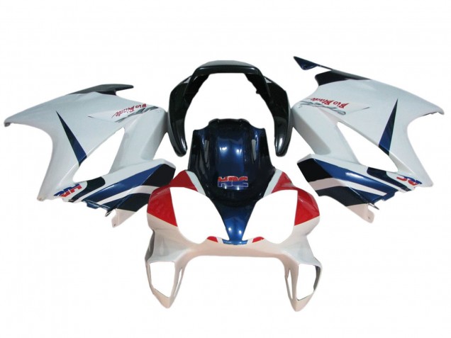 Purchase 2002-2013 White Red Dark Blue HRC Honda VFR 800 Motorcycle Fairings UK