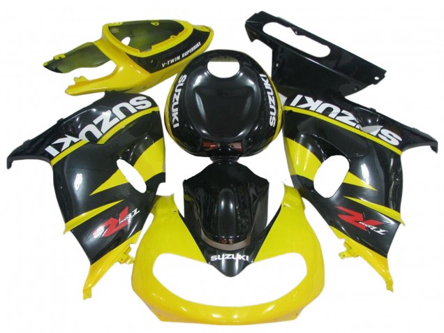 Purchase 1998-2003 Glossy Black Yellow Suzuki TL1000R Motorcycle Fairings UK