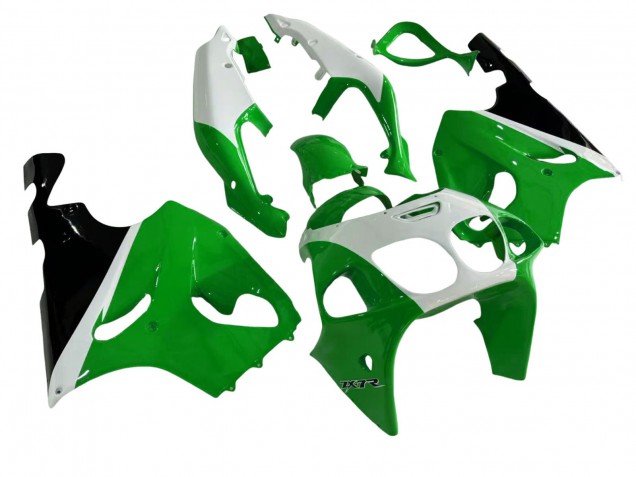 Purchase 1996-2003 White Green Black Kawasaki ZX7R Motorcycle Fairings UK