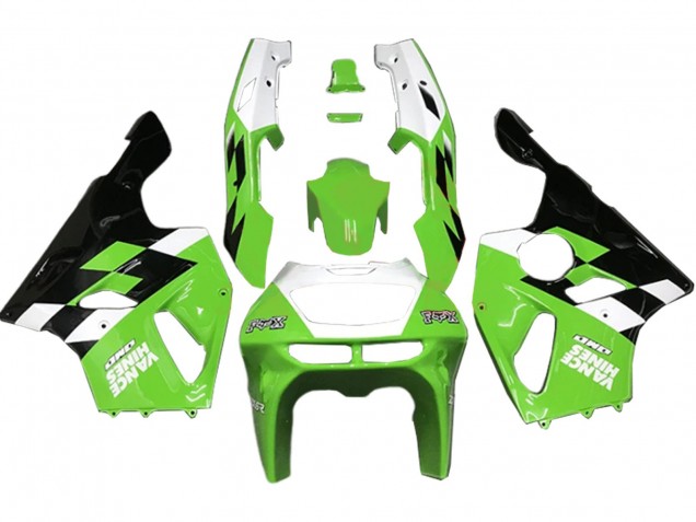 Purchase 1996-2003 White Green Glossy Black Kawasaki ZX7R Motorcycle Fairings UK