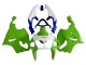 Purchase 1996-2003 White Green Blue Kawasaki ZX7R Motorcycle Fairings UK