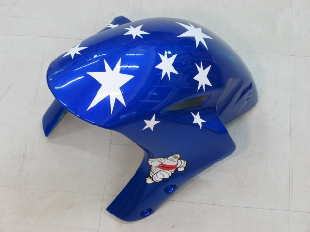 Purchase 2004-2005 White Red Glossy Black Blue Star Honda CBR1000RR Motorcycle Fairings UK