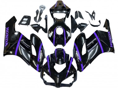 Purchase 2004-2005 Glossy Black Purple Stripe Honda CBR1000RR Motorcycle Fairings UK