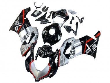 Purchase 2004-2005 Silver Glossy Black Red Stripe Honda CBR1000RR Motorcycle Fairings UK
