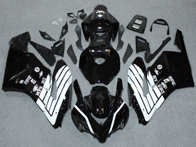 Purchase 2004-2005 Glossy Black White Honda CBR1000RR Motorcycle Fairings UK