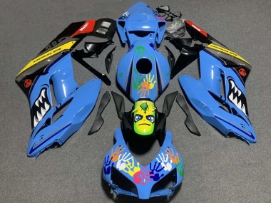 Purchase 2004-2005 Blue Yellow Black Red Shark Honda CBR1000RR Motorcycle Fairing UK