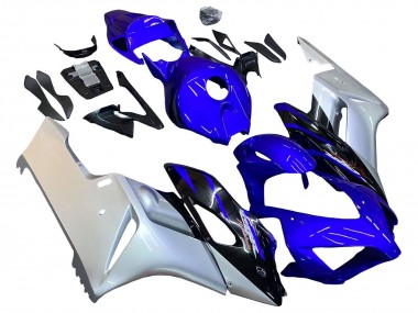 Purchase 2004-2005 Silver Blue Glossy Black Honda CBR1000RR Motorcycle Fairings UK