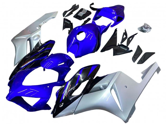 Purchase 2004-2005 Silver Blue Glossy Black Honda CBR1000RR Motorcycle Fairings UK