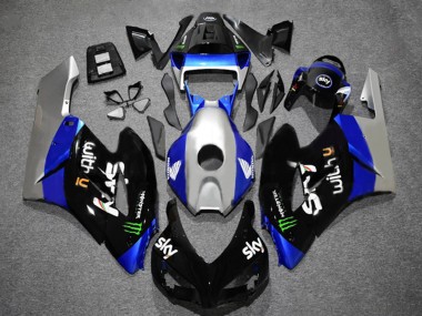 Purchase 2004-2005 Silver Blue Glossy Black Green Monster Sky Honda CBR1000RR Motorcycle Fairings UK