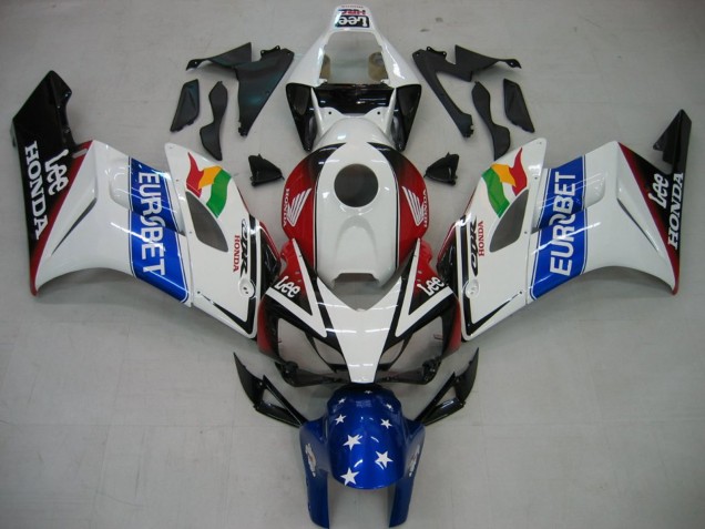Purchase 2004-2005 White Blue Red Glossy Black Star EuroBet Lee Honda CBR1000RR Motorcycle Fairings UK