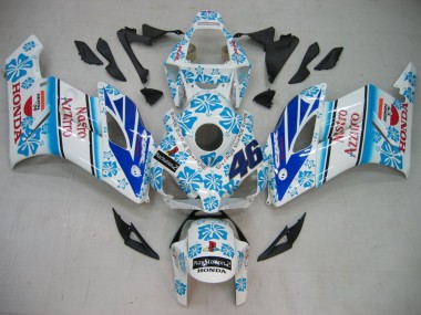 Purchase 2004-2005 White Blue Snow Nastro Azzurro 46 Honda CBR1000RR Motorcycle Fairings UK