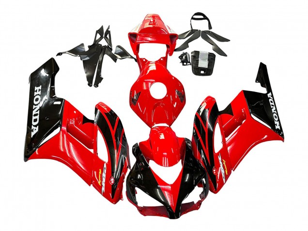 Purchase 2004-2005 Red Glossy Black Racing Honda CBR1000RR Motorcycle Fairings UK