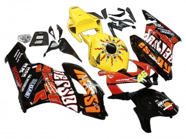 Purchase 2004-2005 Yellow Orange Glossy Black Repsol Rossi 46 Honda CBR1000RR Motorcycle Fairings UK