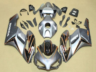 Purchase 2004-2005 Silver Orange Glossy Black Stripe Honda CBR1000RR Motorcycle Fairings UK