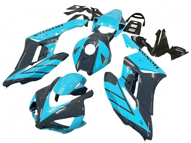 Purchase 2004-2005 Light Blue Glossy Black Honda CBR1000RR Motorcycle Fairings UK