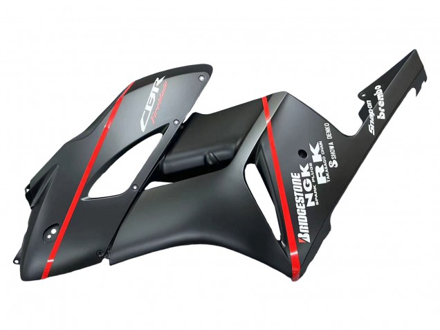 Purchase 2004-2005 Glossy Black Glossy Grey Red Stripe Honda CBR1000RR Motorcycle Fairings UK