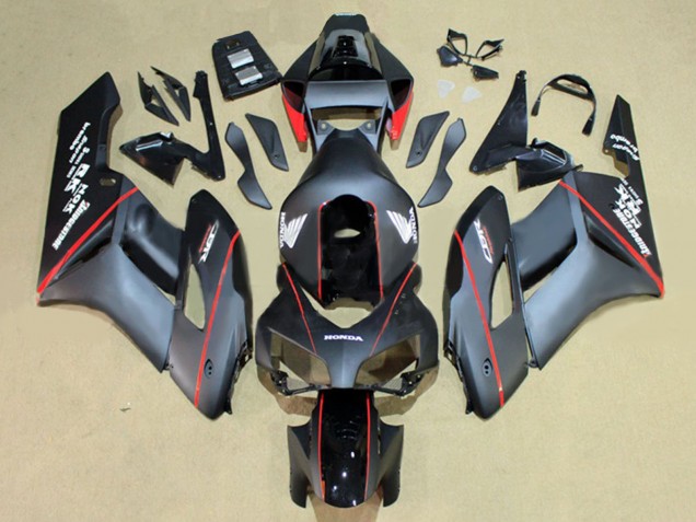 Purchase 2004-2005 Glossy Black Glossy Grey Red Stripe Honda CBR1000RR Motorcycle Fairings UK