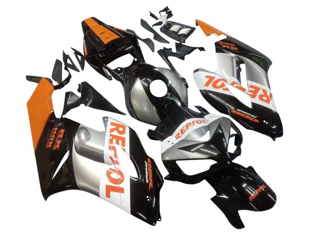 Purchase 2004-2005 Orange Silver Glossy Black Repsol Honda CBR1000RR Motorcycle Fairings UK