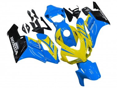 Purchase 2004-2005 Blue Yellow Glossy Black Honda CBR1000RR Motorcycle Fairings UK