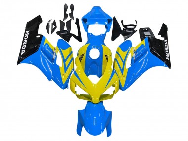 Purchase 2004-2005 Blue Yellow Glossy Black Honda CBR1000RR Motorcycle Fairings UK