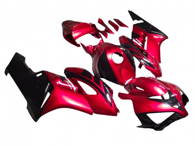 Purchase 2004-2005 Red Glossy Black Stripe Honda CBR1000RR Motorcycle Fairings UK