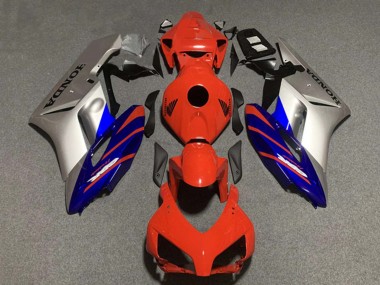 Purchase 2004-2005 Silver Blue Red Stripe Honda CBR1000RR Motorcycle Fairings UK