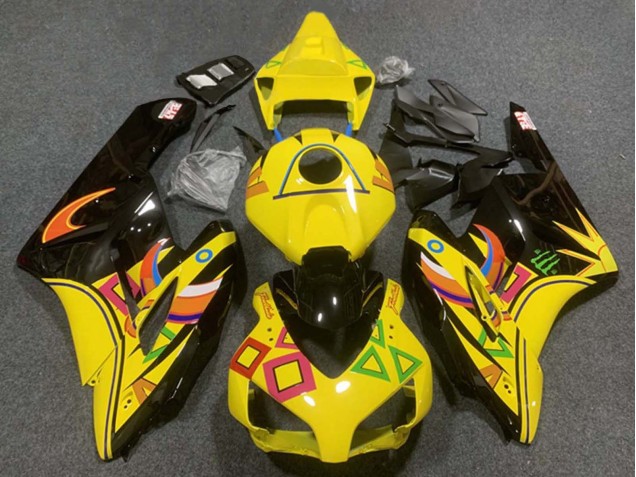 Purchase 2004-2005 Yellow Glossy Black Orange Honda CBR1000RR Motorcycle Fairings UK
