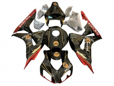 Purchase 2006-2007 Glossy Black Red Gold BACARDI Honda CBR1000RR Motorcycle Fairings UK