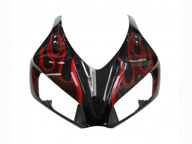 Purchase 2006-2007 Glossy Black Red Flame Honda CBR1000RR Motorcycle Fairing UK