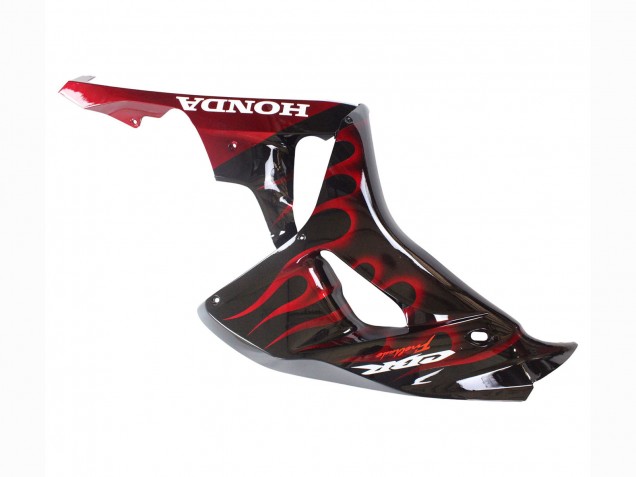 Purchase 2006-2007 Glossy Black Red Flame Honda CBR1000RR Motorcycle Fairing UK