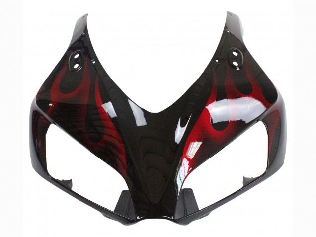 Purchase 2006-2007 Glossy Black Red Flame Honda CBR1000RR Motorcycle Fairing UK