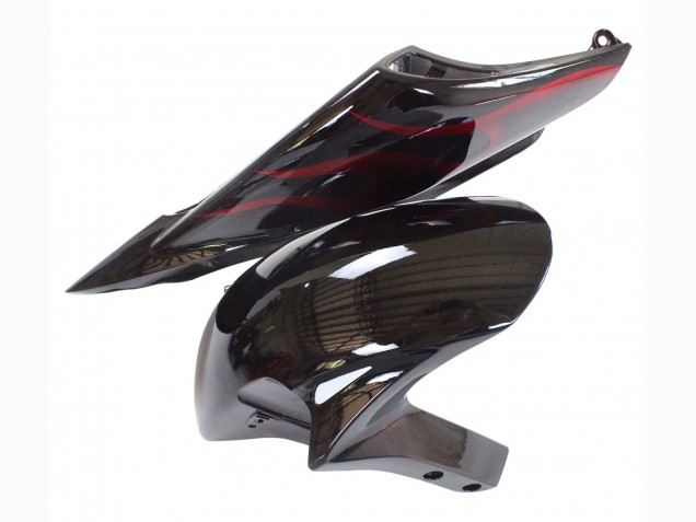 Purchase 2006-2007 Glossy Black Red Flame Honda CBR1000RR Motorcycle Fairing UK