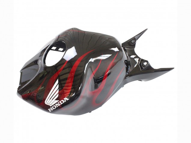 Purchase 2006-2007 Glossy Black Red Flame Honda CBR1000RR Motorcycle Fairing UK
