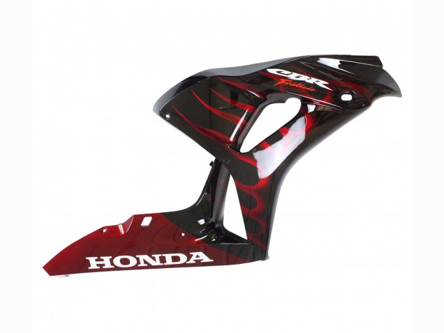 Purchase 2006-2007 Glossy Black Red Flame Honda CBR1000RR Motorcycle Fairing UK