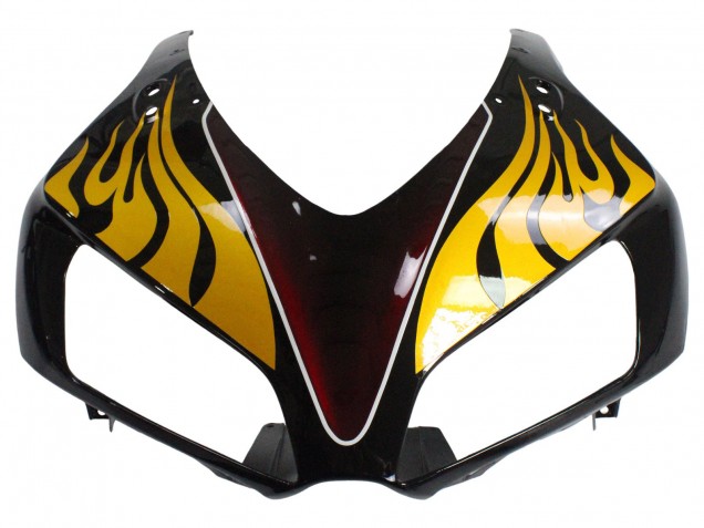 Purchase 2006-2007 Glossy Black Yellow Red Flame Honda CBR1000RR Motorcycle Fairings UK