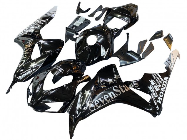 Purchase 2006-2007 Glossy Black Gold SevenStars Honda CBR1000RR Motorcycle Fairings UK
