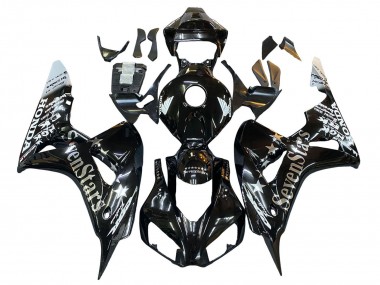 Purchase 2006-2007 Glossy Black Gold SevenStars Honda CBR1000RR Motorcycle Fairings UK
