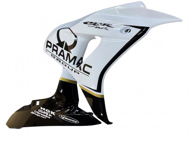 Purchase 2006-2007 White Glossy Black Pramac Honda CBR1000RR Motorcycle Fairings UK
