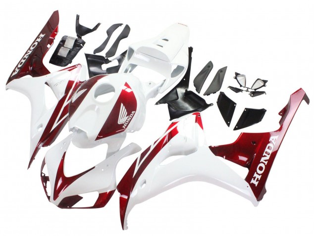 Purchase 2006-2007 White Red Honda CBR1000RR Motorcycle Fairings UK