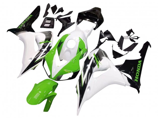 Purchase 2006-2007 White Green Glossy Black Honda CBR1000RR Motorcycle Fairing UK