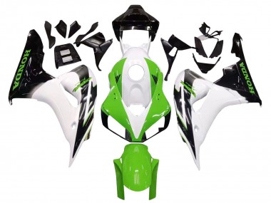 Purchase 2006-2007 White Green Glossy Black Honda CBR1000RR Motorcycle Fairing UK