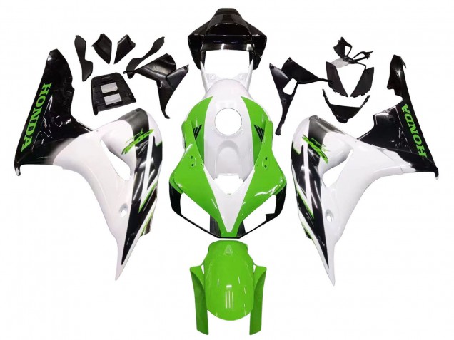 Purchase 2006-2007 White Green Glossy Black Honda CBR1000RR Motorcycle Fairing UK