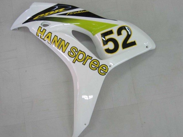 Purchase 2006-2007 White Green Glossy Black Hannspree 52 Honda CBR1000RR Motorcycle Fairings UK